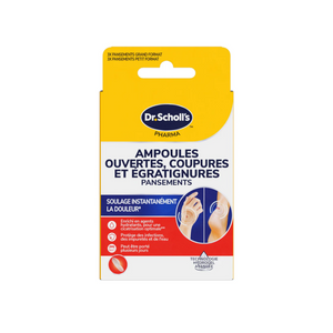 6 Pansements Ovales Transparents en Hydro-Gel pour Ampoules - Dr. Scholl's Scholl