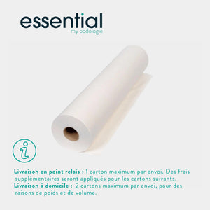9 rouleaux Draps d'examen blancs - 135 formats - 2 Plis lisses Essential