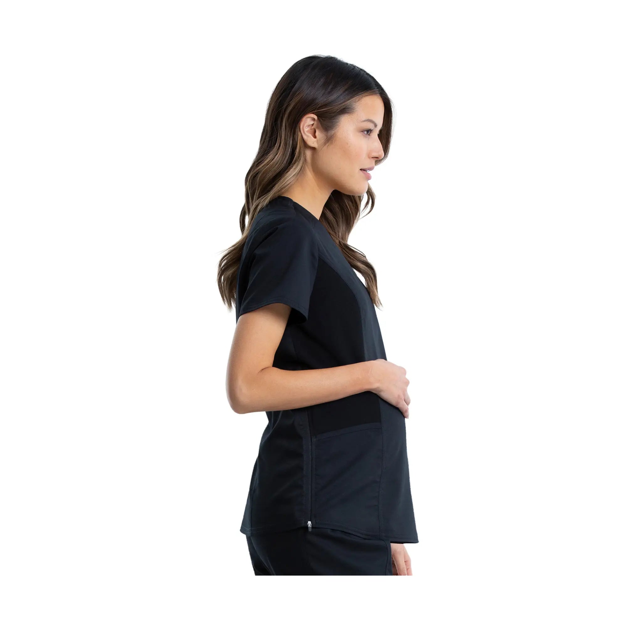 Ajaccio - Tunique maternité - Femme enceinte - Cache-cœur - Cherokee Cherokee Authentic Workwear Noir-3XL