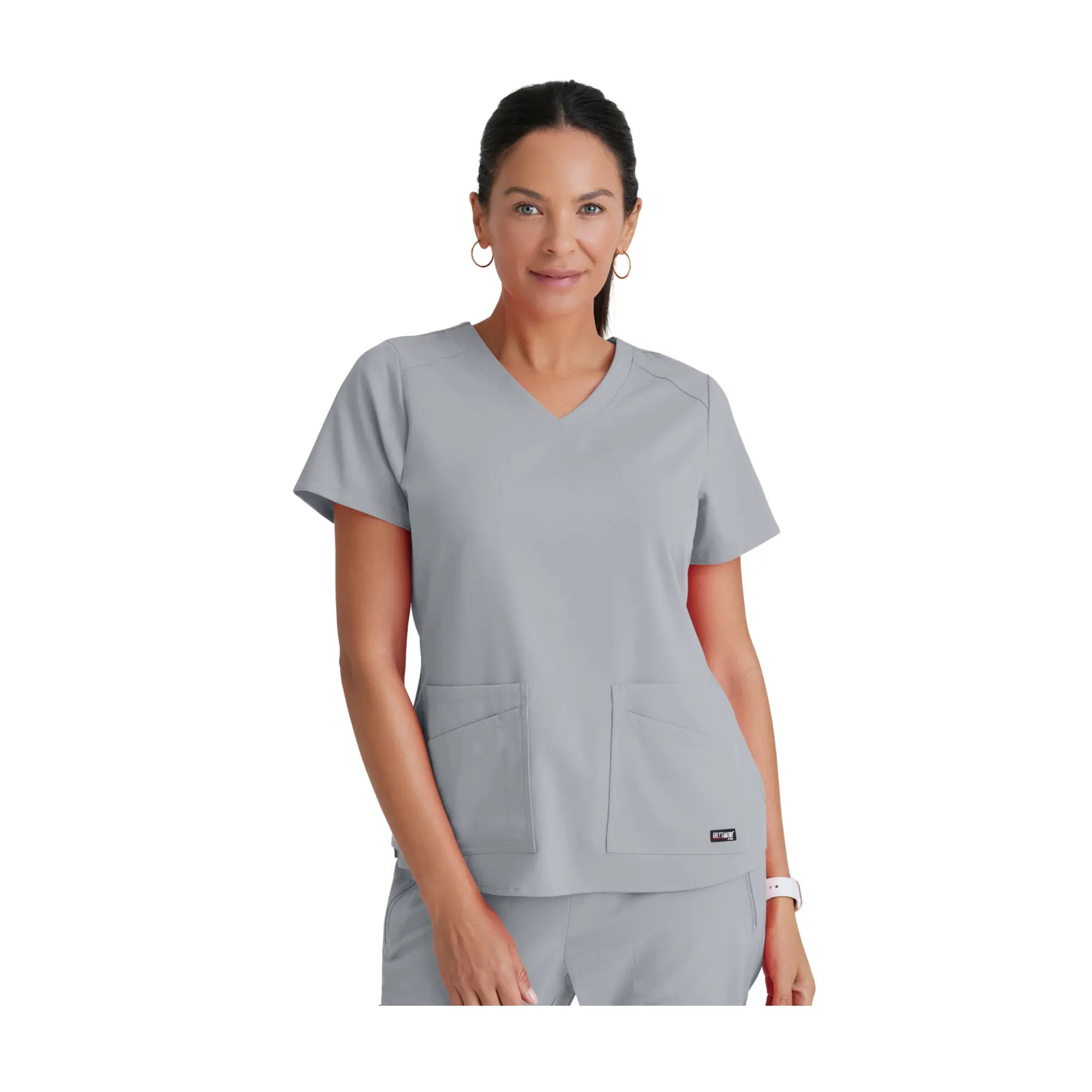 Aura - Tunique col V - Femme - Grey’s Anatomy Stretch Grey’s Anatomy Gris Clair / XL
