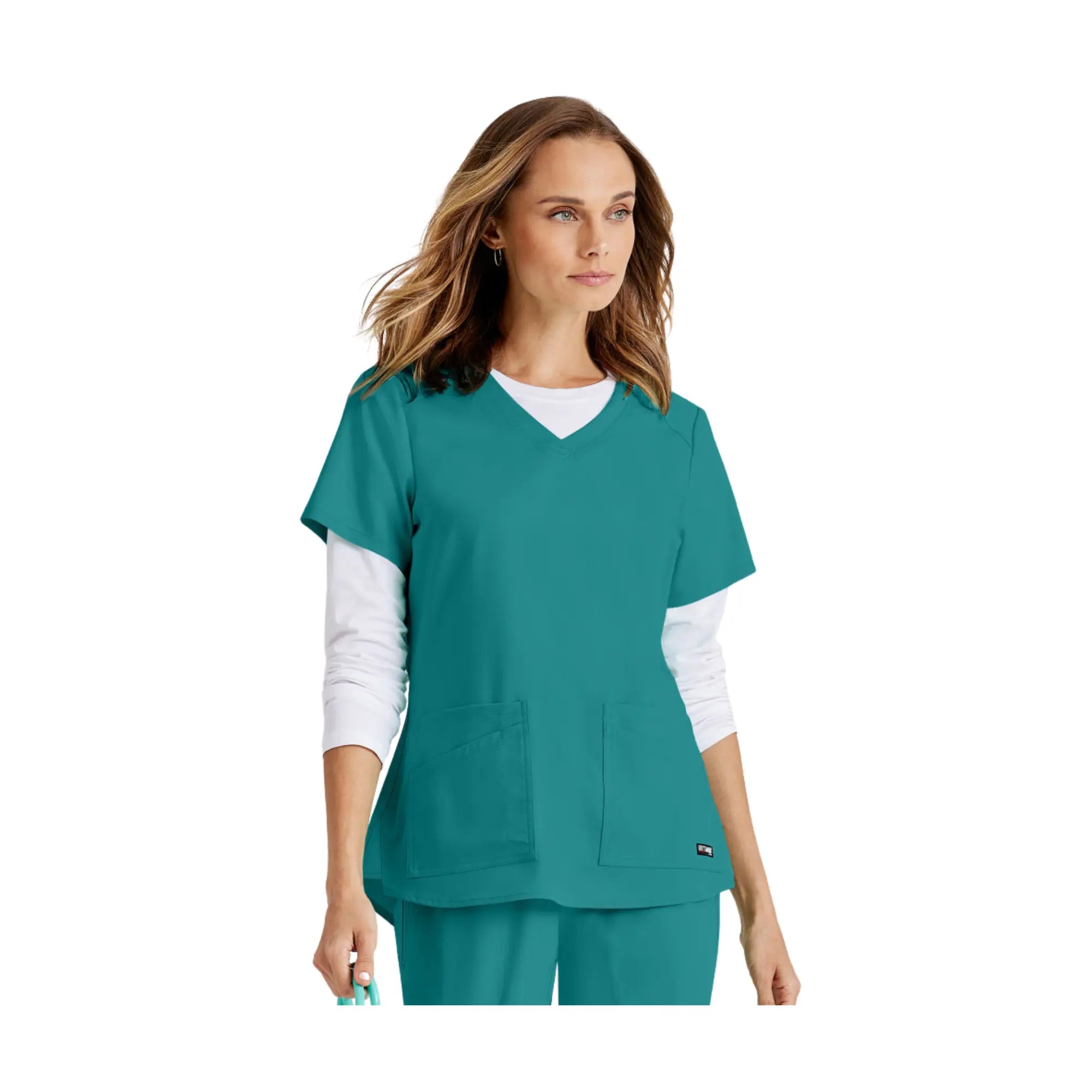 Aura - Tunique col V - Femme - Grey’s Anatomy Stretch Grey’s Anatomy