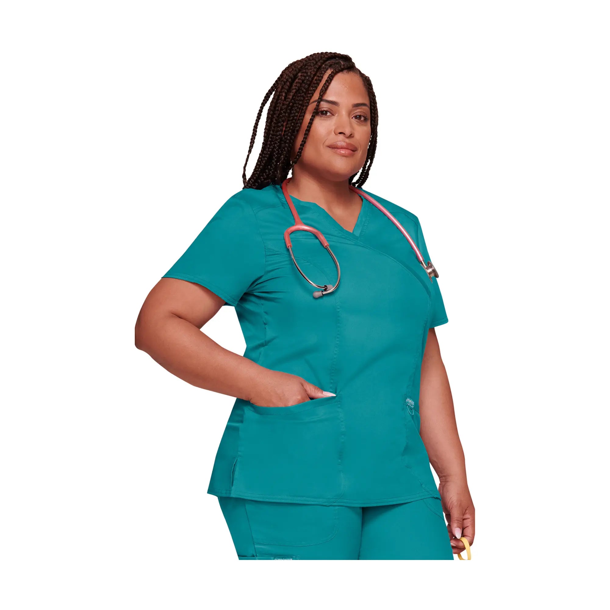 Béziers - Tunique cache-cœur col V - Femme - Cherokee - Couleur 1 Cherokee Authentic Workwear