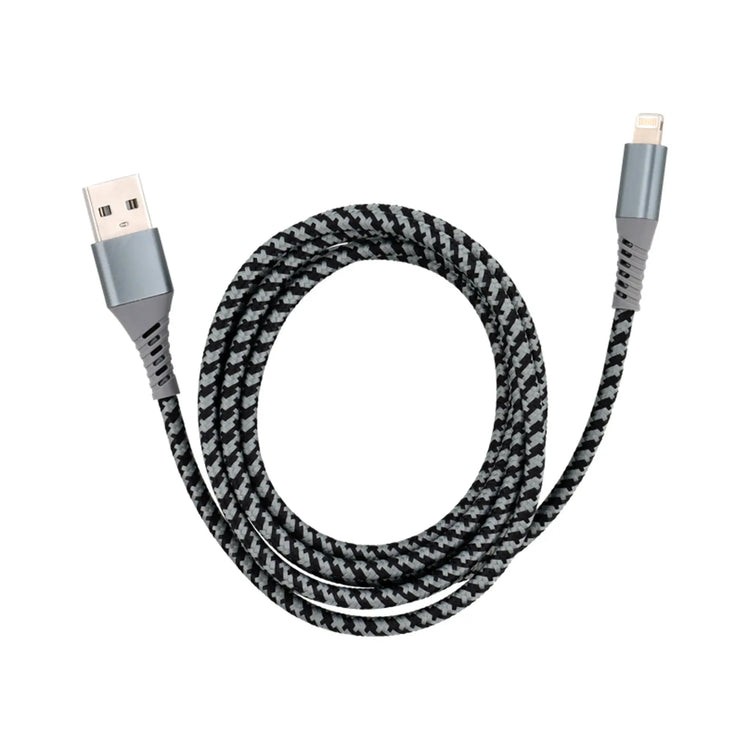 Câble Lightning vers USB pour iPhone / iPad / iPod textile - 2 dimensions différentes My Podologie