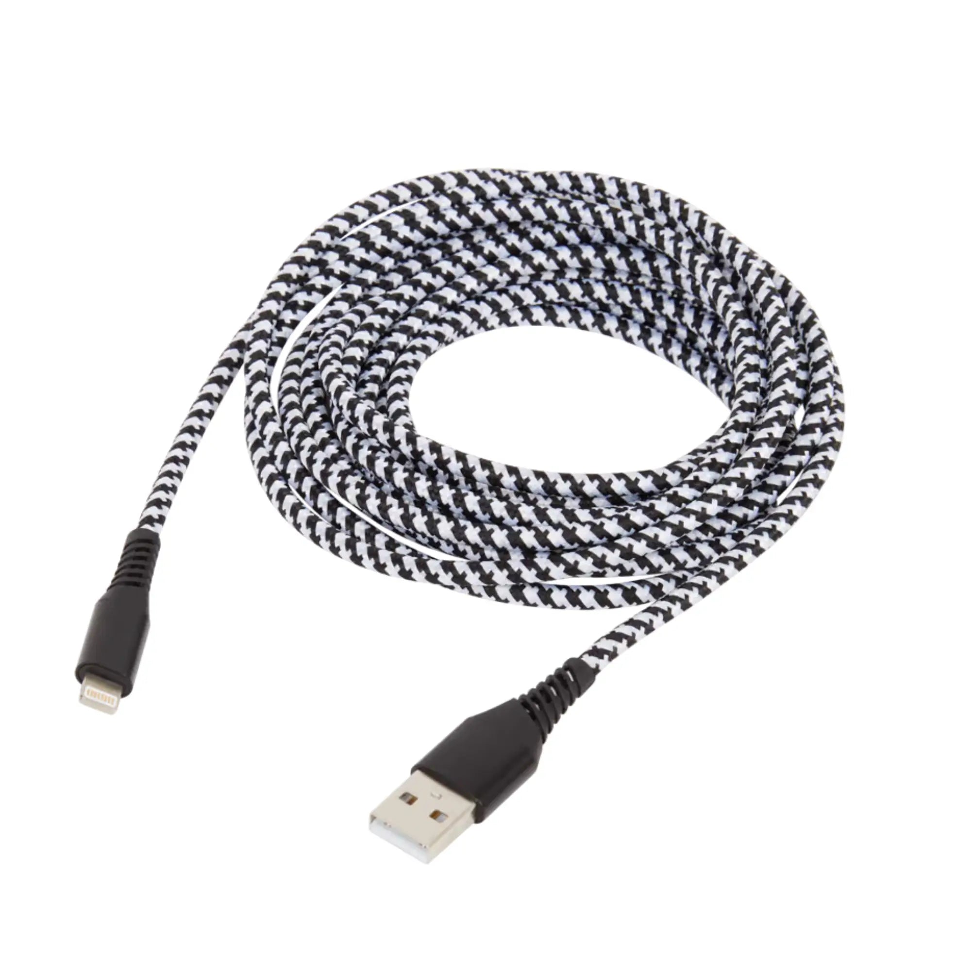 Câble Lightning vers USB pour iPhone / iPad / iPod textile - 2 dimensions différentes My Podologie
