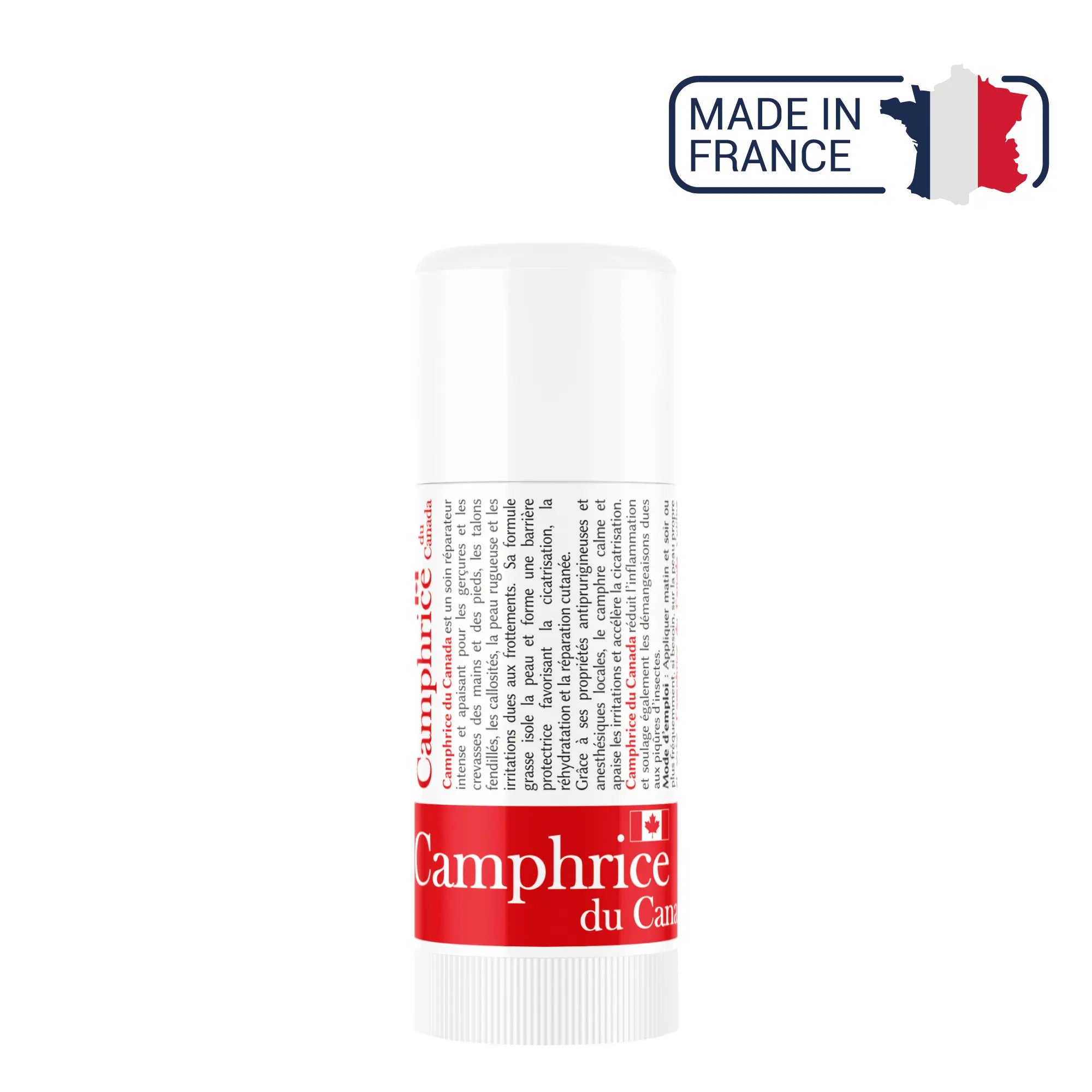 Camphrice du Canada - Gerçures, crevasses, peau irritée - Stick de 25g