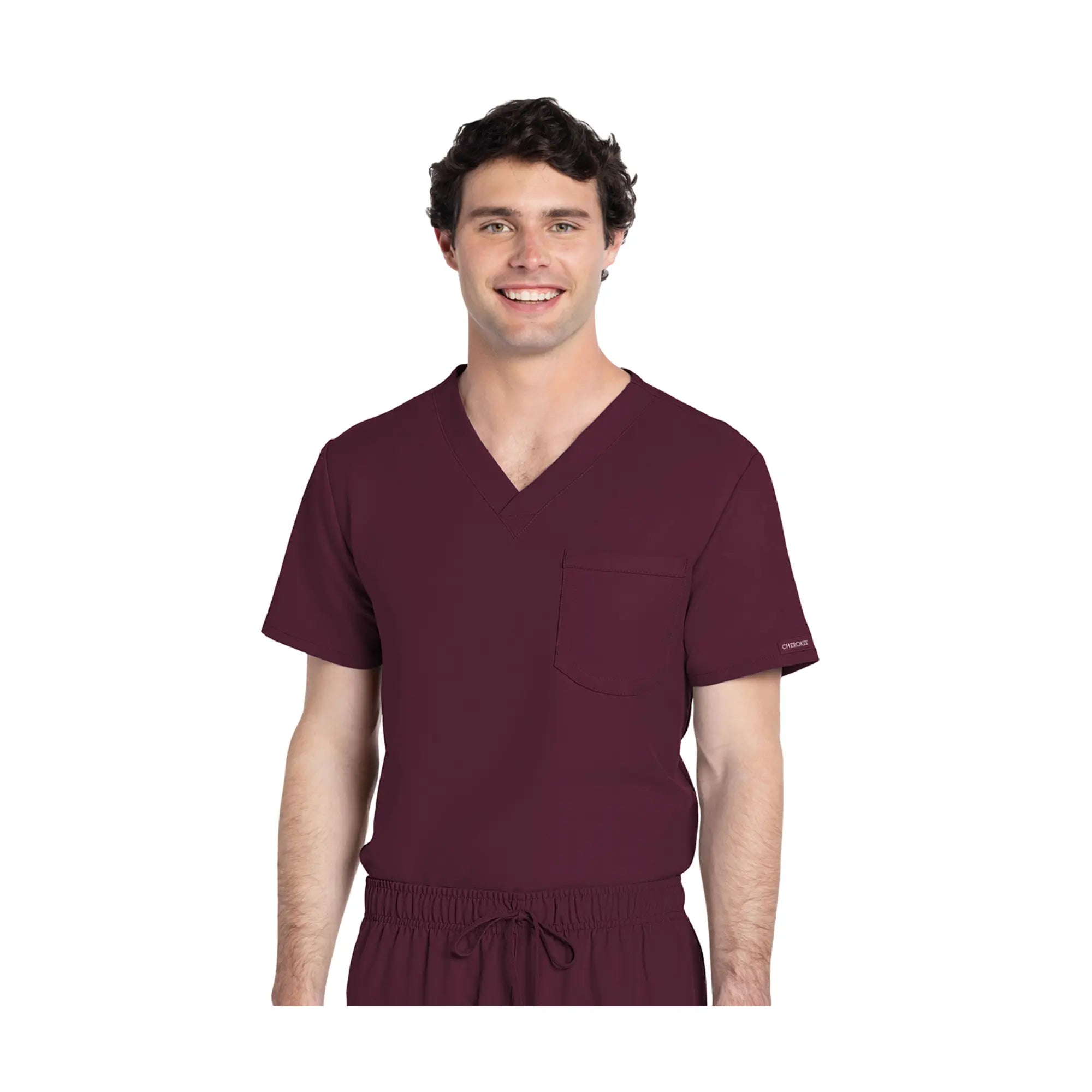 Capbreton - Tunique médicale - Col V - Unisexe - Cherokee Cherokee Authentic Workwear Bordeaux / 3XL