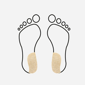 Coin supinateur de stabilisation large - 10 mm - Shore 70-75 - Beige Essential