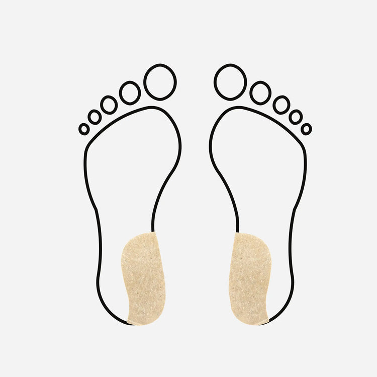 Coin supinateur de stabilisation large - 10 mm - Shore 70-75 - Beige Essential