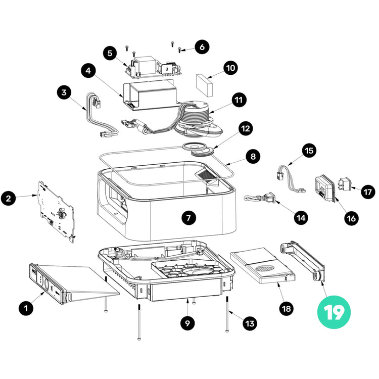 Couvercle de filtre HEPA - Podolog Nova Pro Ruck