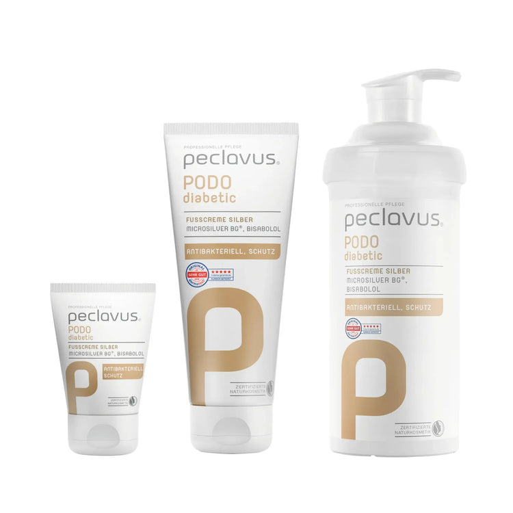Crème argent pour les pieds diabétiques - Peclavus Peclavus