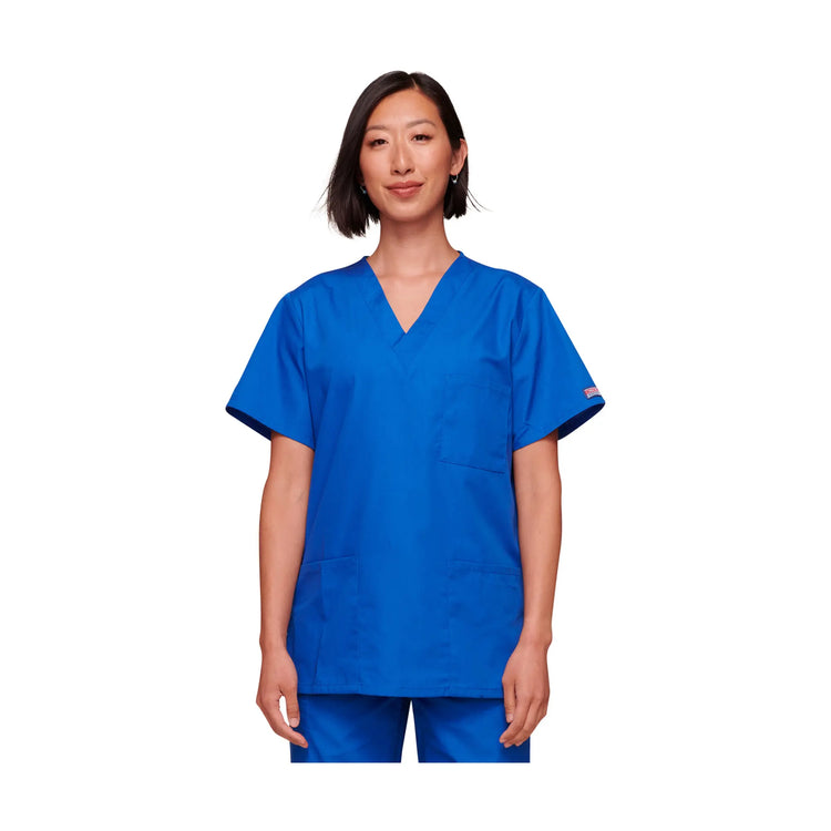 Dax - Tunique col V - Unisexe - Cherokee Cherokee Authentic Workwear  Bleu-Roi-3XL