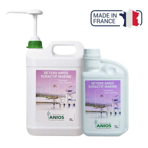 Deterg'anios suractif Marine - Sols et Surfaces - Effet mouillant, dispersant et solubilisant - 1 L ou 5L - Anios Anios 1-L