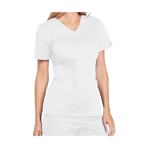 Dunkerque - Tunique col V - Femme - Cherokee Cherokee Authentic Workwear  Blanc-3XL