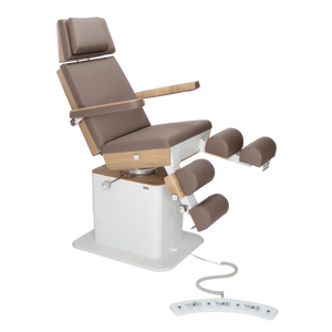 Fauteuil de pédicurie - MOON - Relevage électrique - Filaire - Ruck My Podologie  Muscade-5-moteurs-Chêne