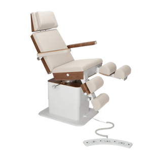 Fauteuil de pédicurie - MOON - Relevage électrique - Filaire - Ruck My Podologie  Naturel-5-moteurs-Noyer