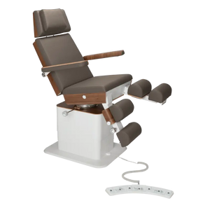 Fauteuil de pédicurie - MOON - Relevage électrique - Filaire - Ruck My Podologie  Expresso-5-moteurs-Noyer