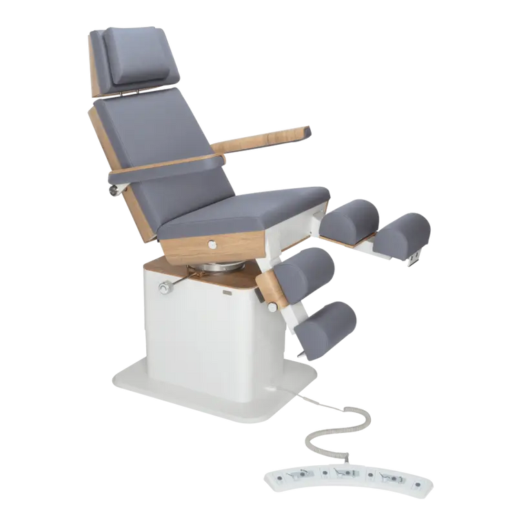 Fauteuil de pédicurie - MOON - Relevage électrique - Filaire - Ruck My Podologie  Océan-3-moteurs-2-Chêne