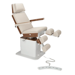 Fauteuil de pédicurie - MOON - Relevage électrique - Filaire - Ruck My Podologie  Naturel-3-moteurs-2-Noyer