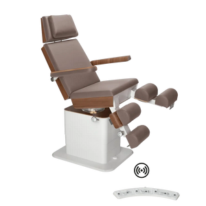 Fauteuil de pédicurie - MOON - Relevage électrique - Wifi - Ruck My Podologie  Muscade-3-moteurs-Noyer