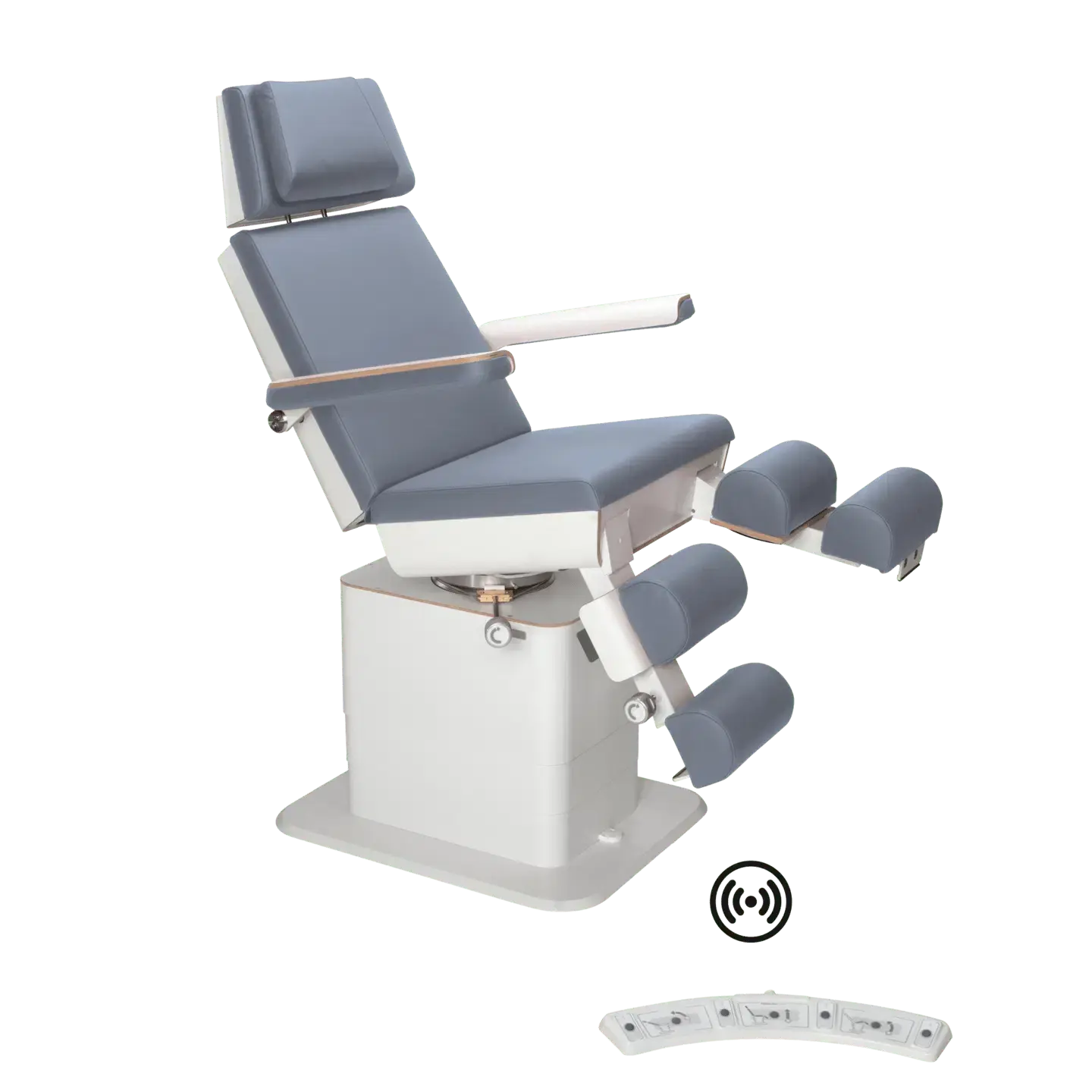 Fauteuil de pédicurie - MOON - Relevage électrique - Wifi - Ruck My Podologie  Océan-3-moteurs-Blanc