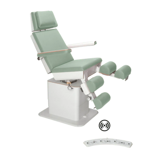 Fauteuil de pédicurie - MOON - Relevage électrique - Wifi - Ruck My Podologie  Sauge-3-moteurs-Blanc