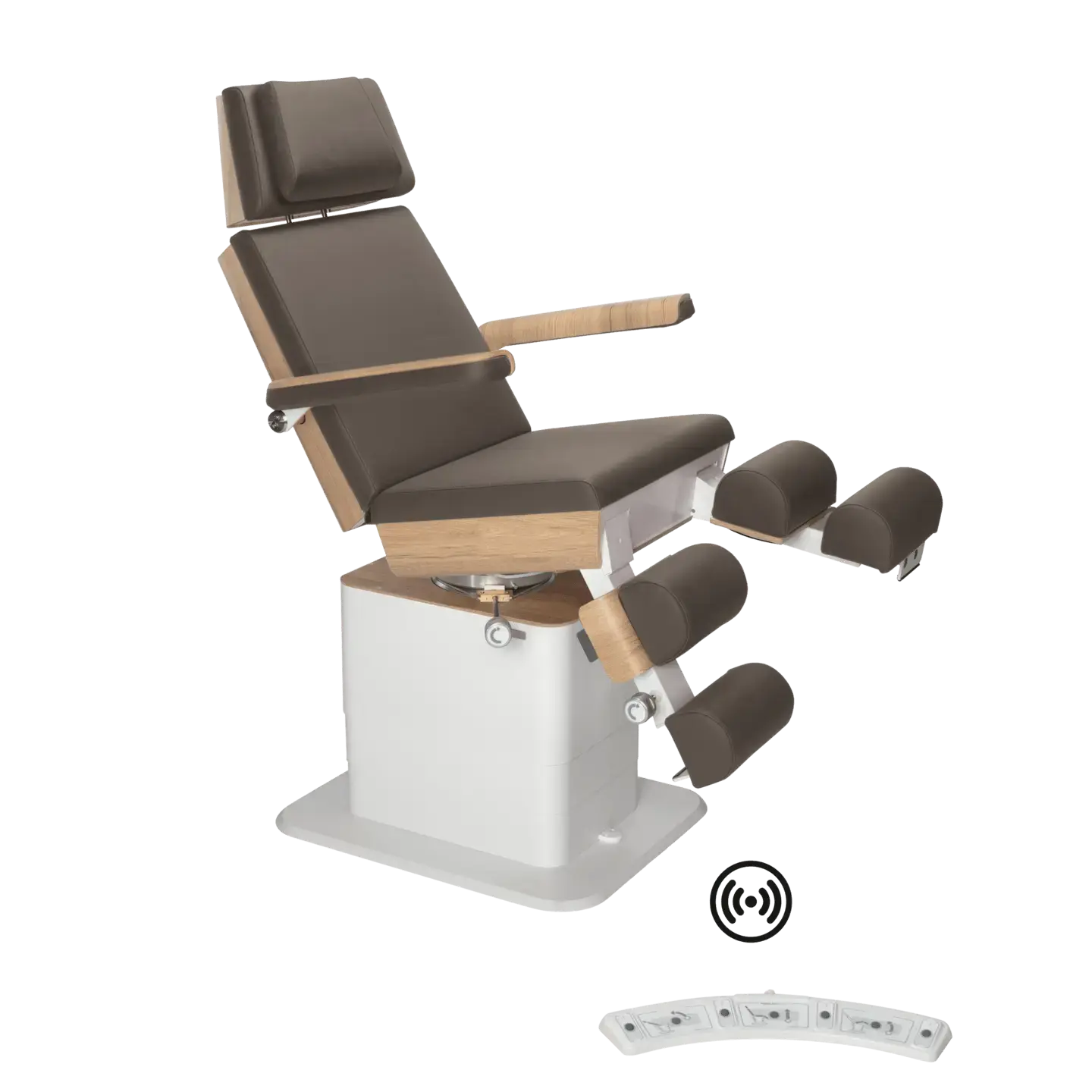 Fauteuil de pédicurie - MOON - Relevage électrique - Wifi - Ruck My Podologie  Expresso-3-moteurs-Chêne