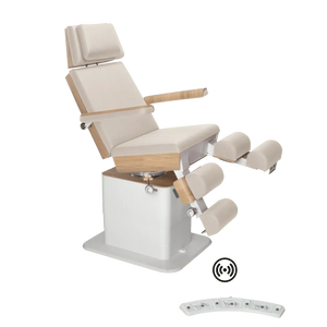 Fauteuil de pédicurie - MOON - Relevage électrique - Wifi - Ruck My Podologie  Naturel-3-moteurs-Chêne