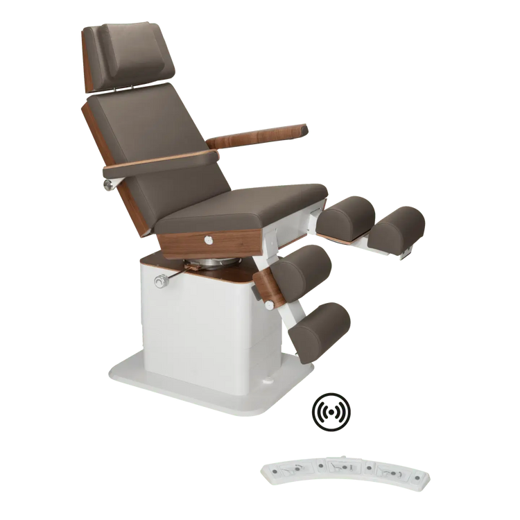 Fauteuil de pédicurie - MOON - Relevage électrique - Wifi - Ruck My Podologie  Expresso-3-moteurs-2-Noyer