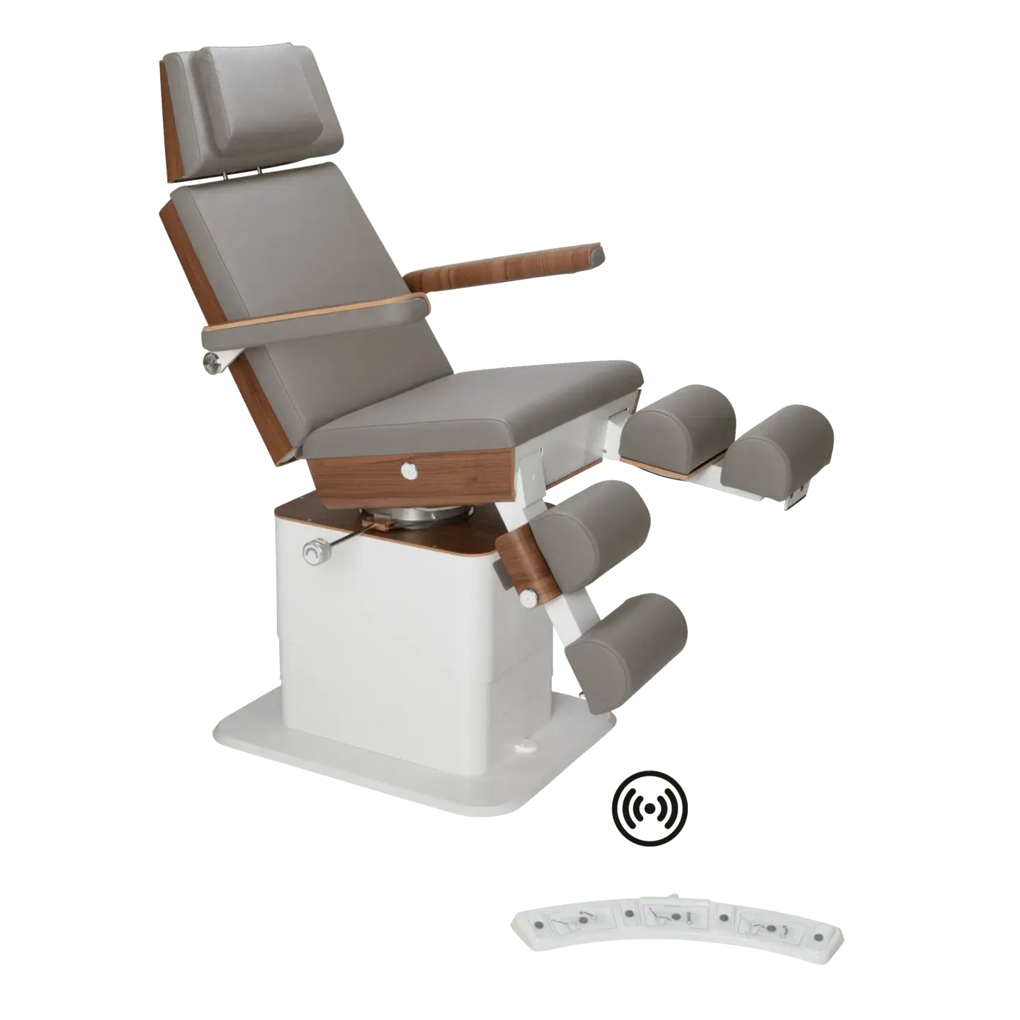 Fauteuil de pédicurie - MOON - Relevage électrique - Wifi - Ruck My Podologie  Pierre-3-moteurs-2-Noyer