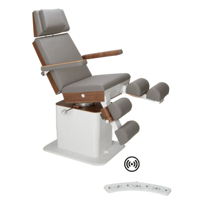 Fauteuil de pédicurie - MOON - Relevage électrique - Wifi - Ruck My Podologie  Pierre-3-moteurs-2-Noyer