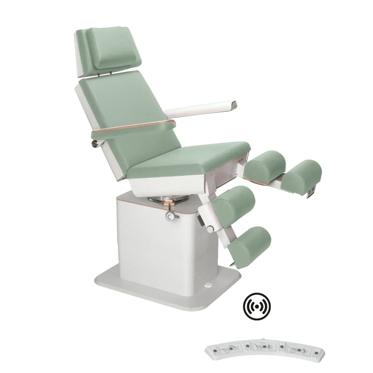 Fauteuil de pédicurie - MOON - Relevage électrique - Wifi - Ruck My Podologie  Sauge-3-moteurs-2-Blanc