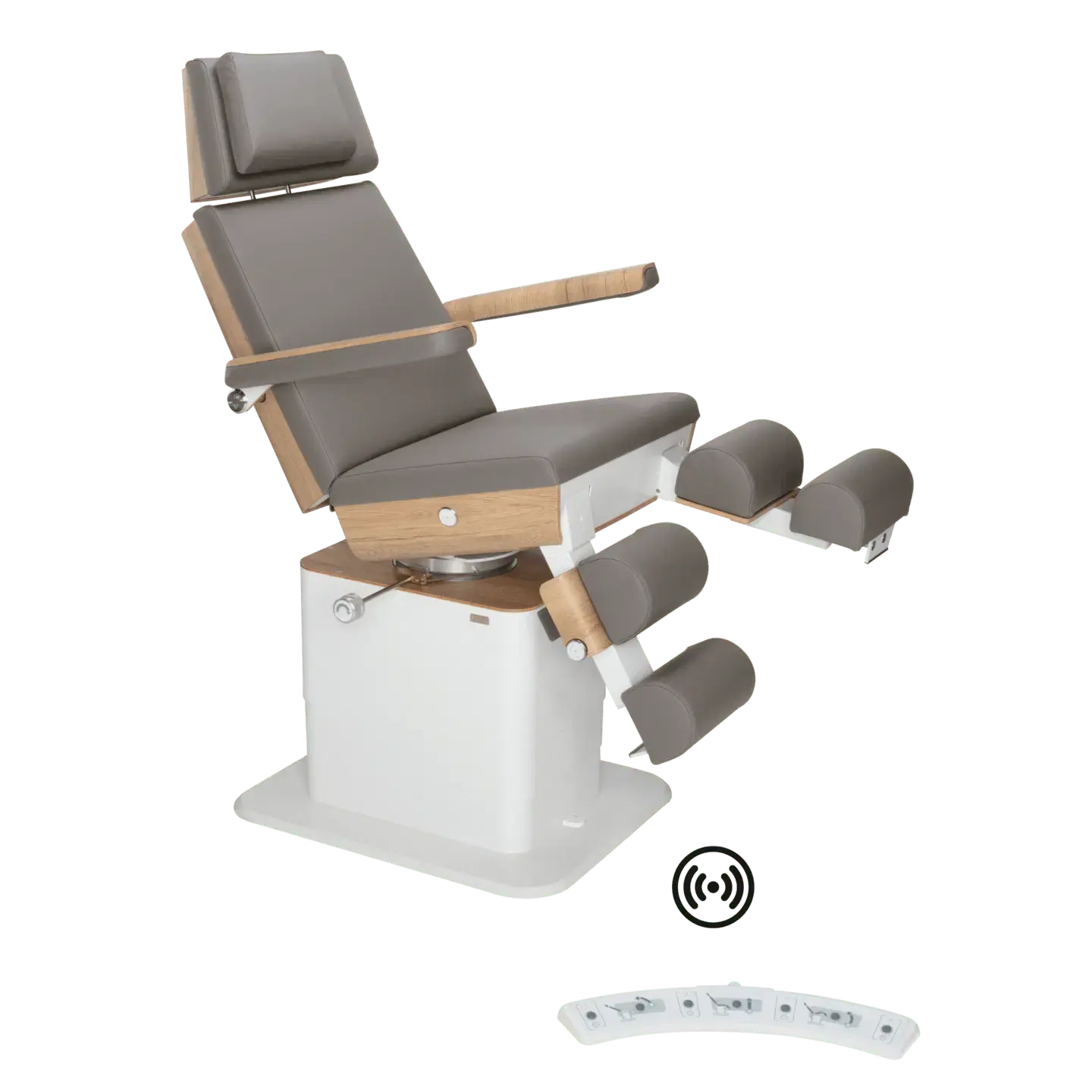 Fauteuil de pédicurie - MOON - Relevage électrique - Wifi - Ruck My Podologie  Pierre-3-moteurs-2-Chêne