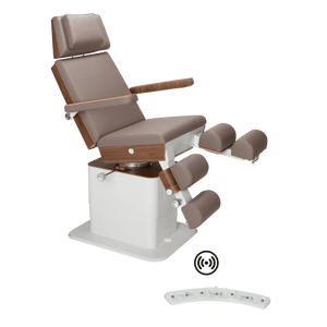 Fauteuil de pédicurie - MOON - Relevage électrique - Wifi - Ruck My Podologie  Muscade-5-moteurs-Noyer