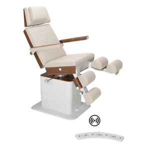 Fauteuil de pédicurie - MOON - Relevage électrique - Wifi - Ruck My Podologie  Naturel-5-moteurs-Noyer