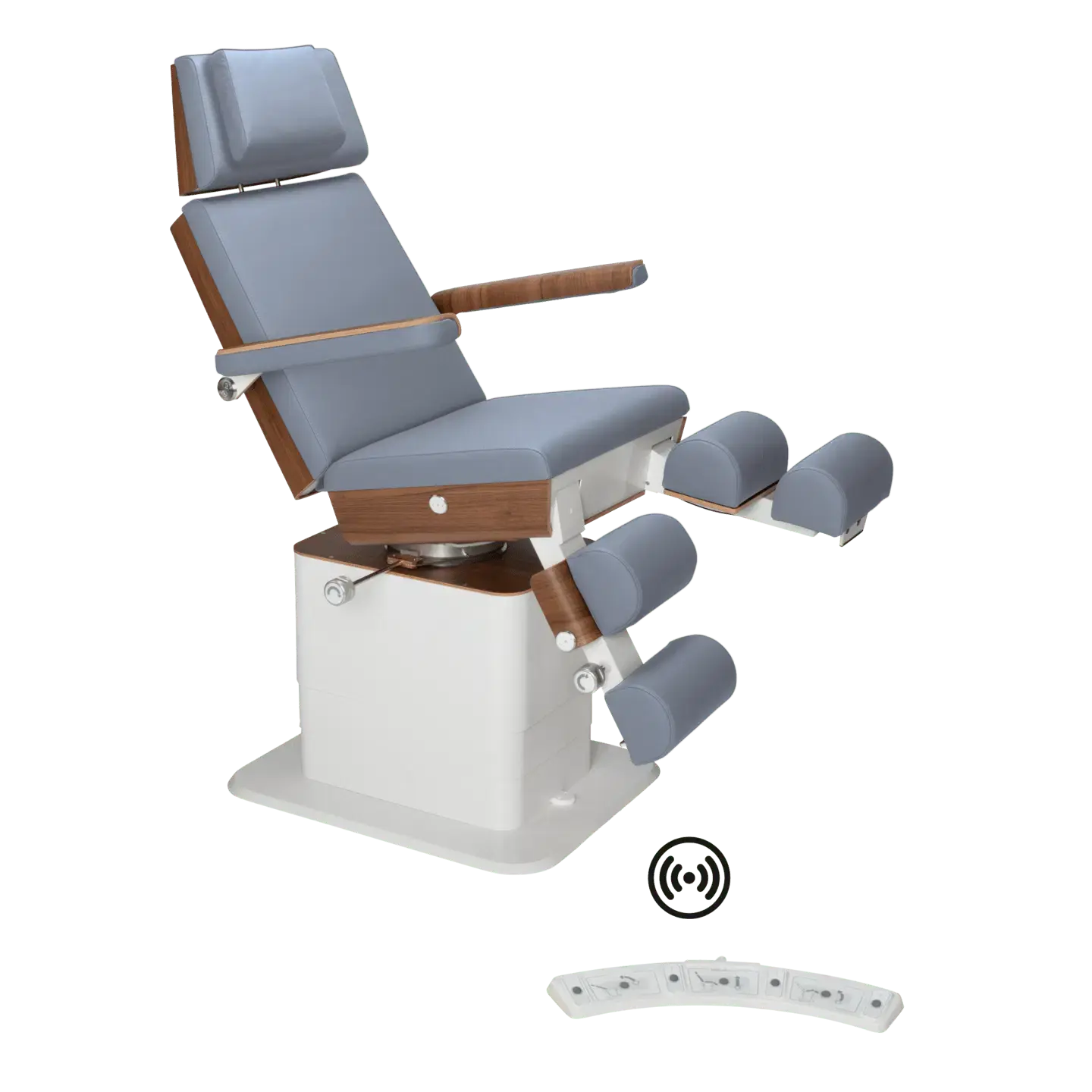 Fauteuil de pédicurie - MOON - Relevage électrique - Wifi - Ruck My Podologie  Océan-5-moteurs-Noyer