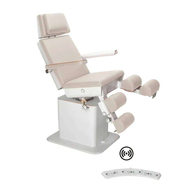Fauteuil de pédicurie - MOON - Relevage électrique - Wifi - Ruck My Podologie  Naturel-5-moteurs-Blanc