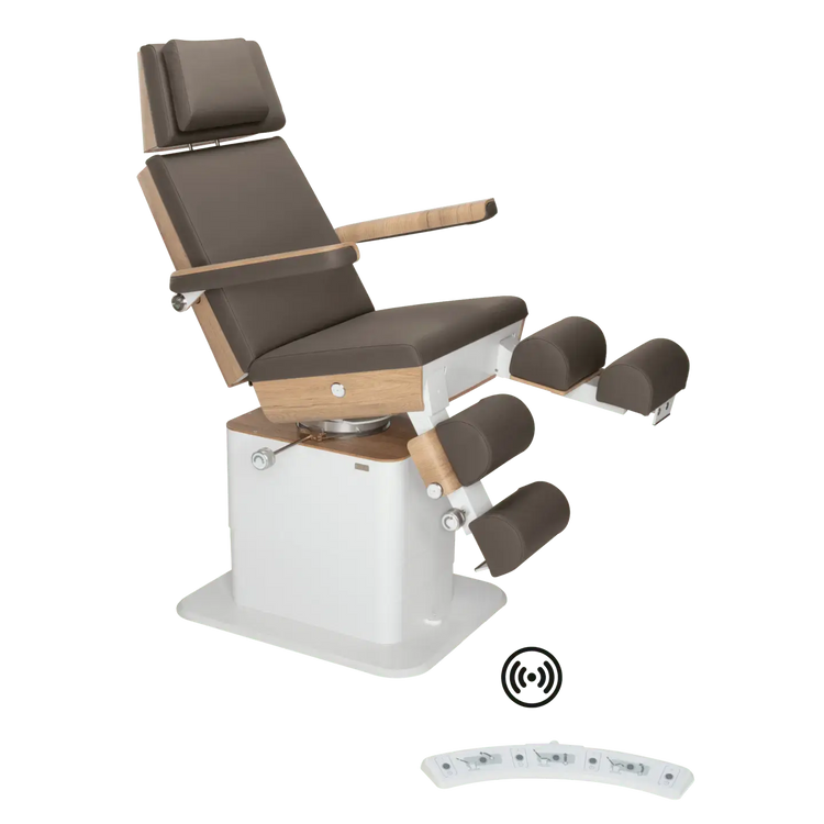Fauteuil de pédicurie - MOON - Relevage électrique - Wifi - Ruck My Podologie  Expresso-5-moteurs-Chêne