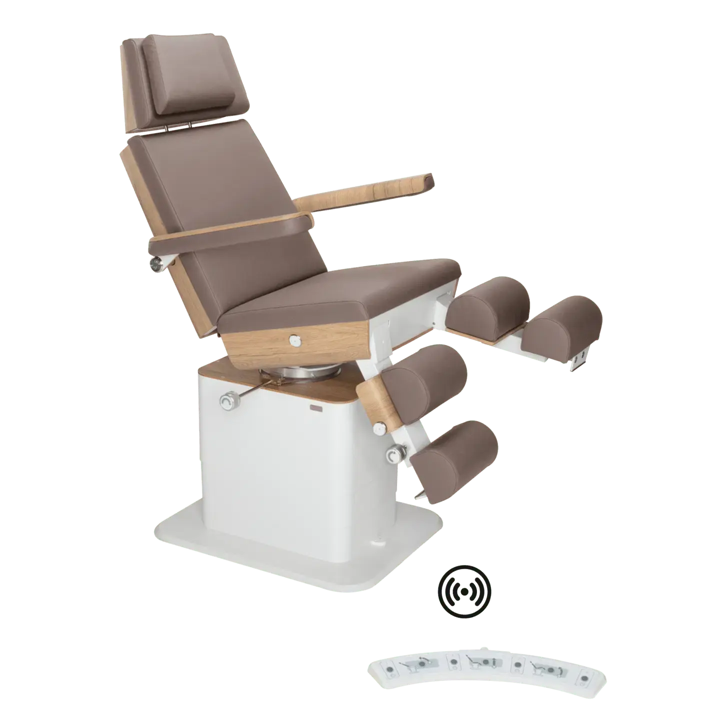 Fauteuil de pédicurie - MOON - Relevage électrique - Wifi - Ruck My Podologie  Muscade-5-moteurs-Chêne