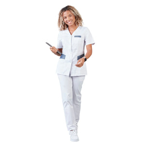 Gaia - Blouse Manches courtes - Col V - Femme - 70 cm - Phirejo