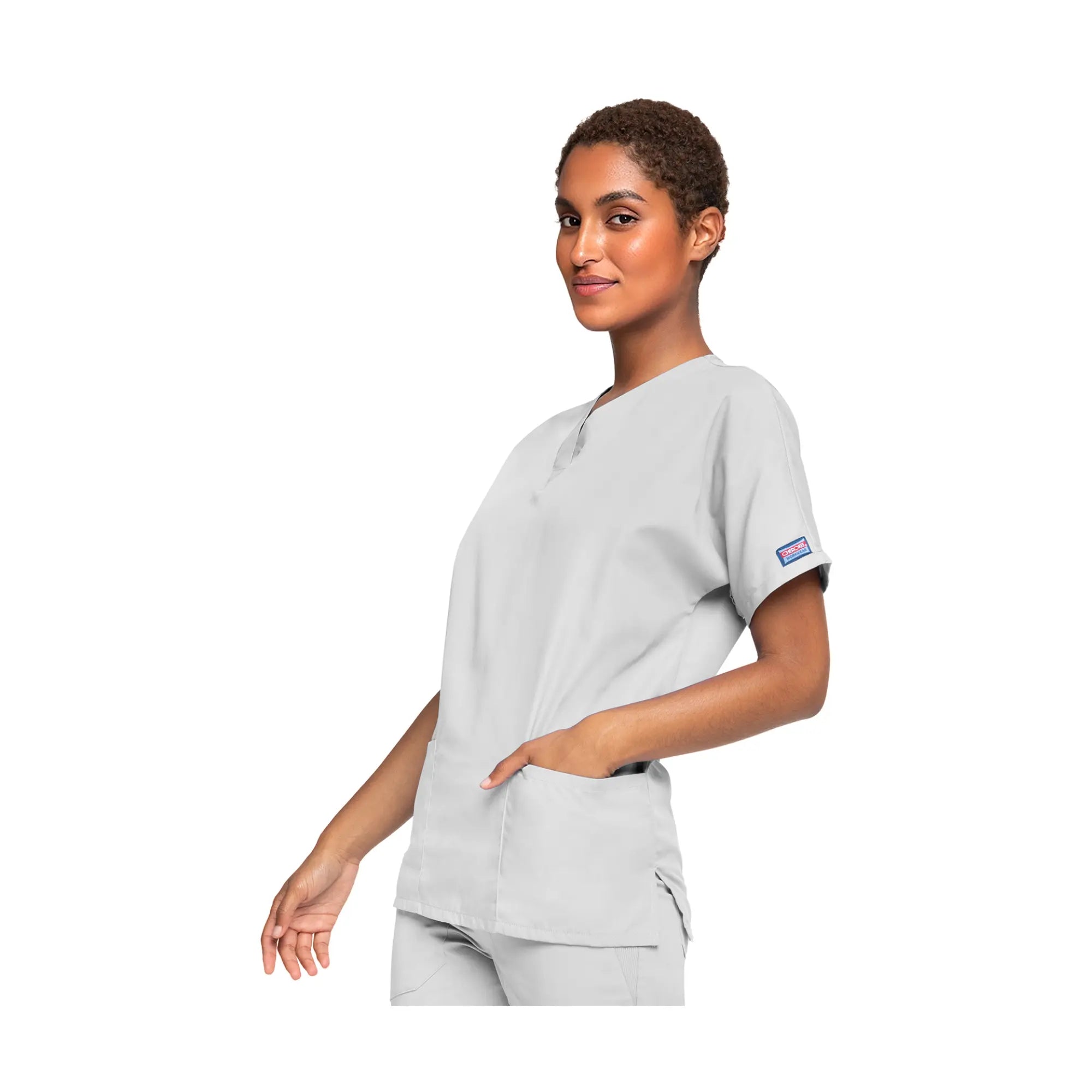 Guéthary - Tunique médicale - Col V - Manches courtes - Femme - Cherokee - Couleur 2 Cherokee Authentic Workwear