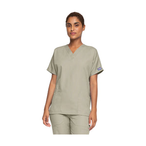 Guéthary - Tunique médicale - Col V - Manches courtes - Femme - Cherokee - Couleur 2 Cherokee Authentic Workwear Beige-XXXL