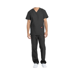 Hossegor - Ensemble médical - Tunique col V et pantalon - Unisexe - Dickies Dickies Anthracite-XXXL