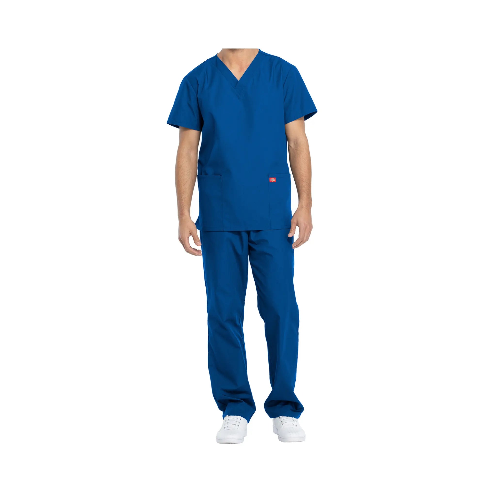 Hossegor - Ensemble médical - Tunique col V et pantalon - Unisexe - Dickies Dickies Bleu-Roi-XXXL