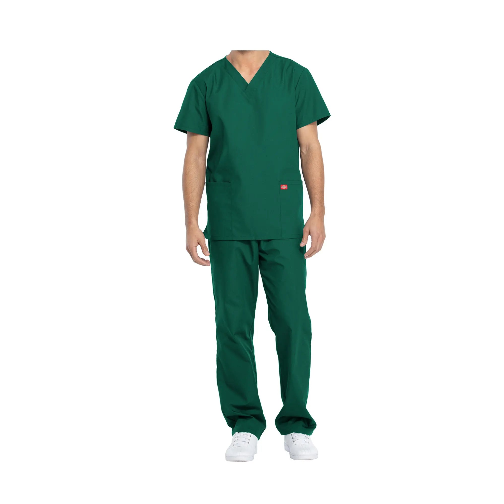 Hossegor - Ensemble médical - Tunique col V et pantalon - Unisexe - Dickies Dickies Vert-Chasseur-XXXL