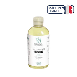 Huile de massage neutre végétale - Flacon Stop-goutte 250 ml - Medicafarm Medicafarm