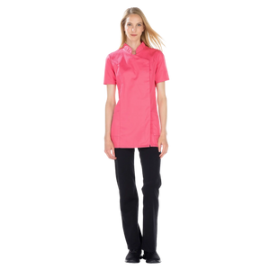 Inès - Blouse longue - Manches courtes - Femme - 105 cm