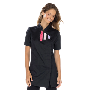 Inès - Blouse longue - Manches courtes - Femme - 105 cm