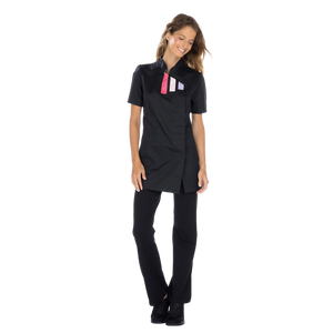 Inès - Blouse longue - Manches courtes - Femme - 105 cm