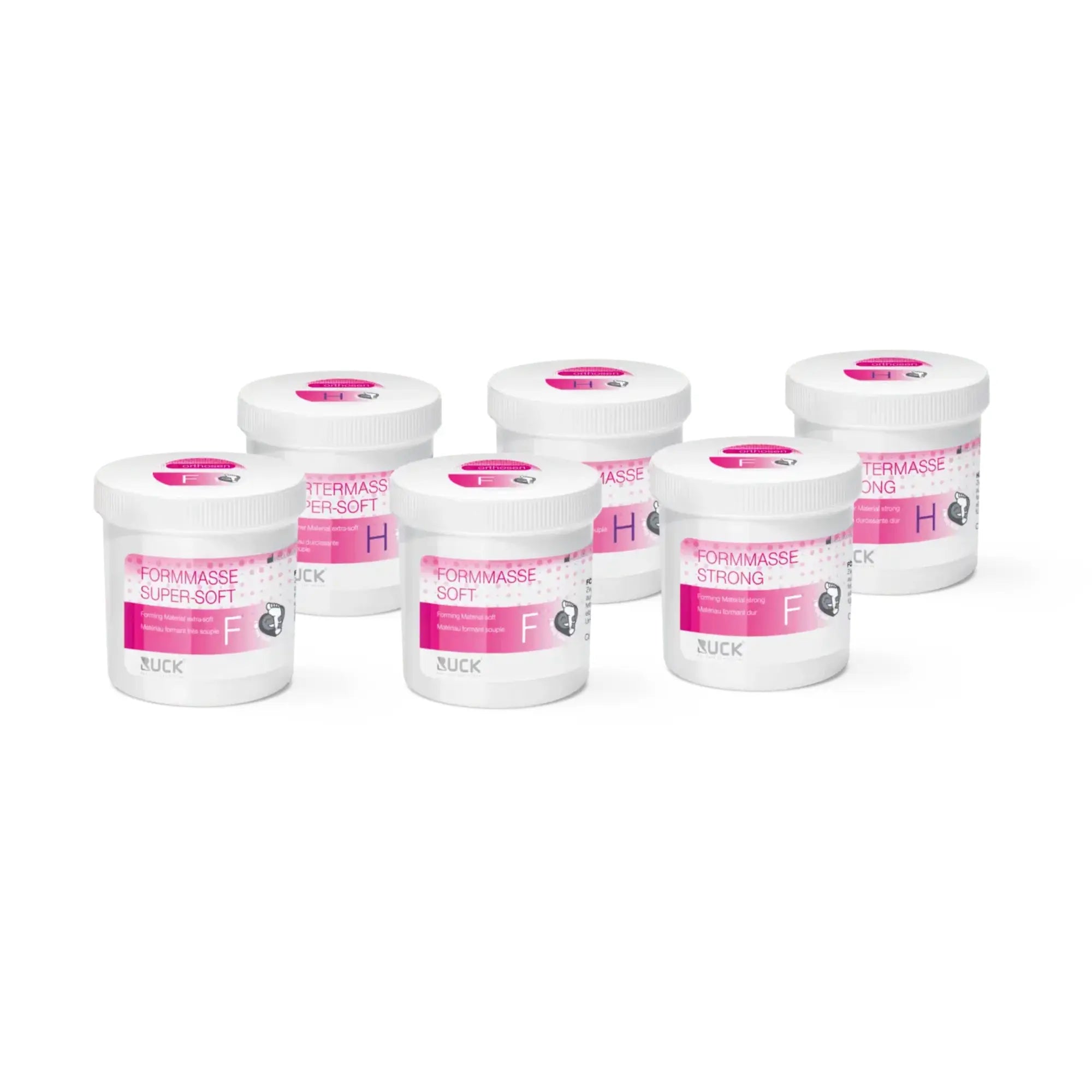 Kit silicone découverte pour orthoplastie - 3 duretés - 6 x 100 g - Ruck Ruck