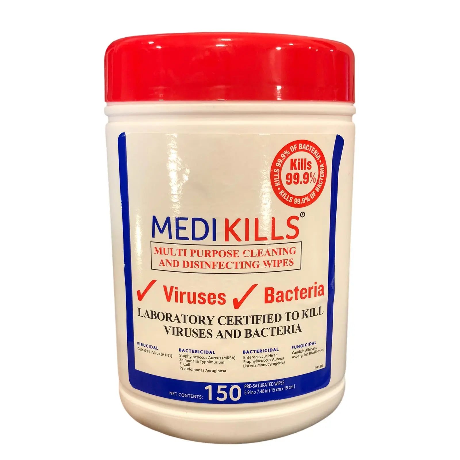 Lingettes virucides - Boite de 150 lingettes - Medikills - My Podologie